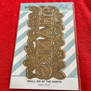 NWT Spellbinders Small of the Month - April 2021